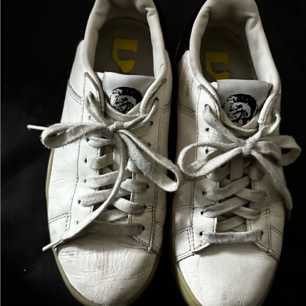 Diesel fur logo sneakers classic platform flats cute shoes y2k